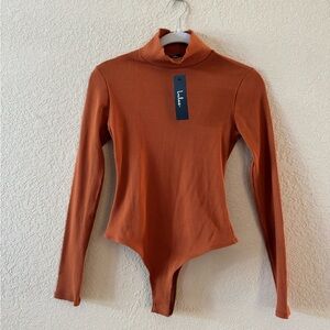 NWT Lulus Ribbed Turtleneck Bodysuit, Size Small
